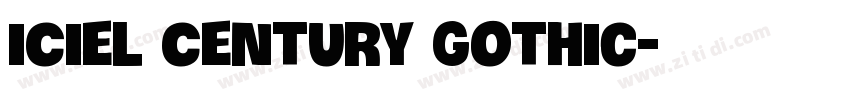 iCiel Century Gothic字体转换